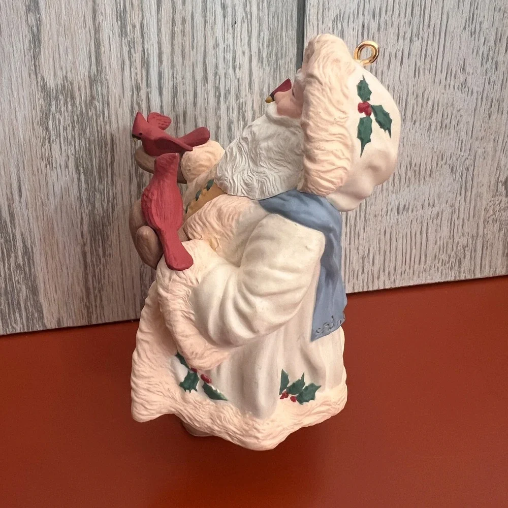 Hallmark Keepsake Ornament 1997 Father Christmas Santa with Cardinals Vintage